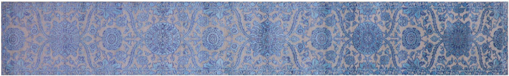 Persian Tabriz Handmade Wool & Silk Runner Rug - Manhattan Rugs