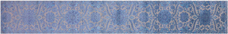 Persian Tabriz Handmade Wool & Silk Runner Rug - Manhattan Rugs