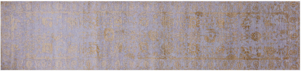 Runner Persian Tabriz Handmade Wool & Silk Rug - Manhattan Rugs