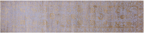 Runner Persian Tabriz Handmade Wool & Silk Rug - Manhattan Rugs