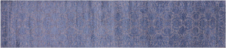 Persian Tabriz Hand Knotted Wool & Silk Runner Rug - Manhattan Rugs