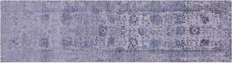 Runner Persian Tabriz Hand-Knotted Wool & Silk Rug - Manhattan Rugs