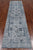 Grey 2' 7" X 10' 0" Runner Persian Tabriz Hand-Knotted Wool & Silk Rug - Q21484