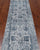 Grey 2' 7" X 10' 0" Runner Persian Tabriz Hand-Knotted Wool & Silk Rug - Q21484