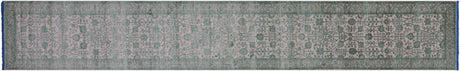 Persian Tabriz Wool & Silk Hand-Knotted Runner Rug - Manhattan Rugs
