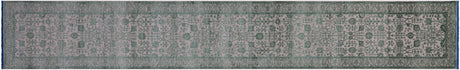 Wool & Silk Persian Tabriz Hand-Knotted Runner Rug - Manhattan Rugs