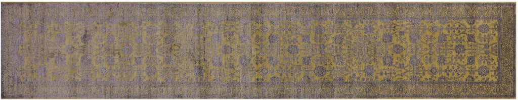 Persian Tabriz Handmade Wool & Silk Runner Rug - Manhattan Rugs