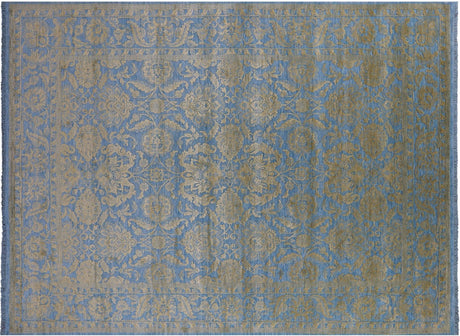 Wool & Silk Persian Tabriz Hand-Knotted Rug - Manhattan Rugs