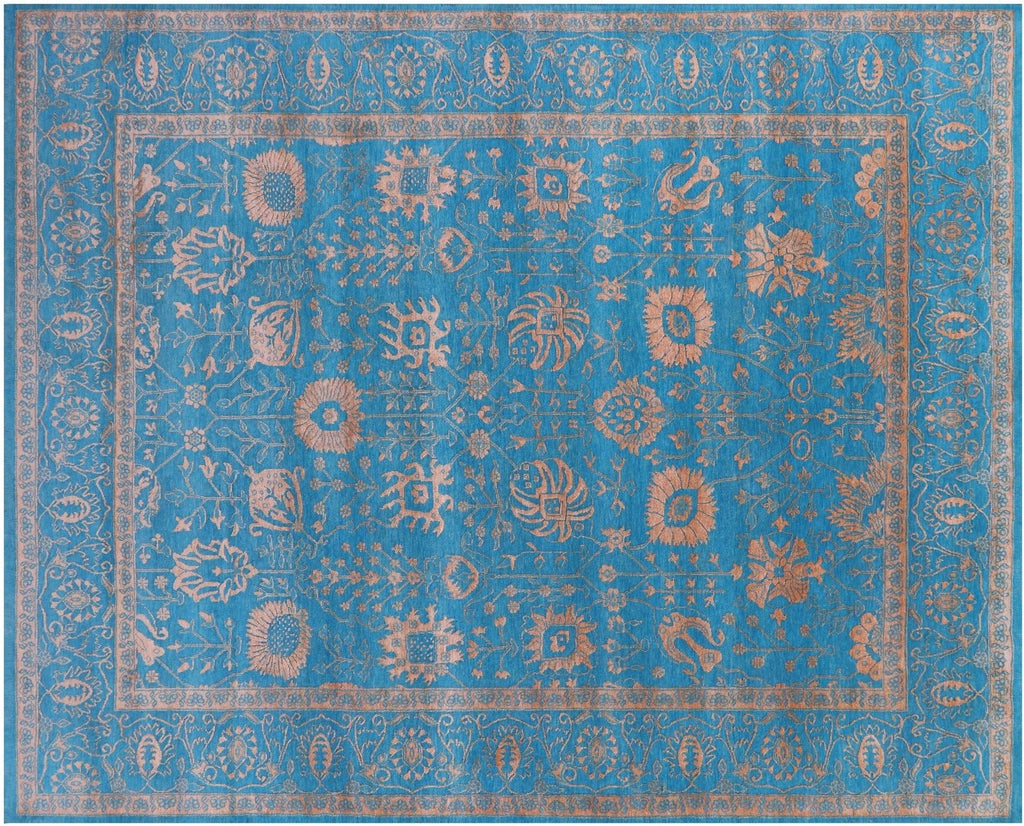 Handmade Persian Tabriz Wool & Silk Rug - Manhattan Rugs