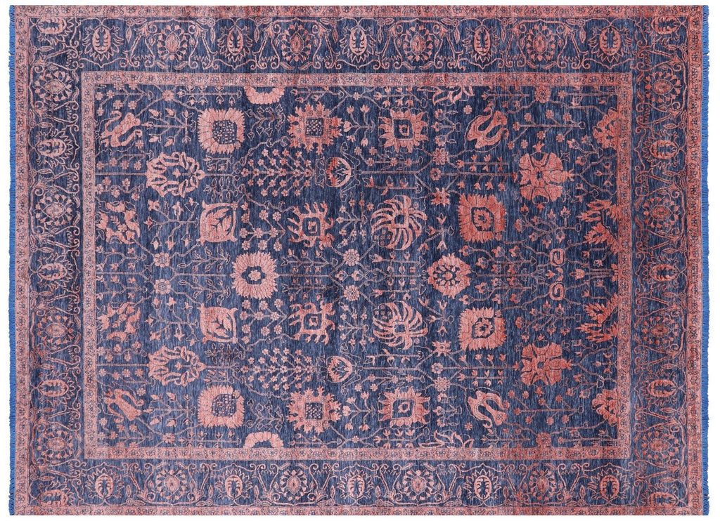Persian Tabriz Hand Knotted Wool & Silk Rug - Manhattan Rugs