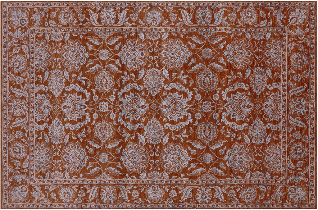 Persian Tabriz Wool & Silk Hand Knotted Rug - Manhattan Rugs