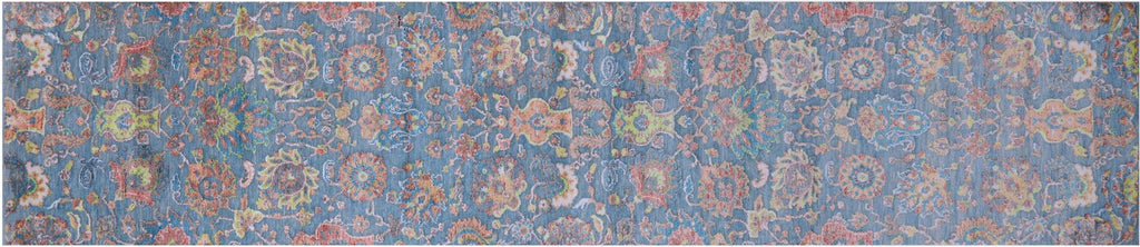 Runner Persian Tabriz Handmade Wool & Silk Rug - Manhattan Rugs