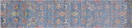 Runner Persian Tabriz Handmade Wool & Silk Rug - Manhattan Rugs