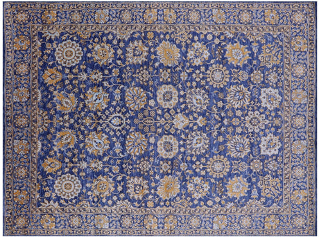 Wool & Silk Persian Tabriz Hand-Knotted Rug - Manhattan Rugs