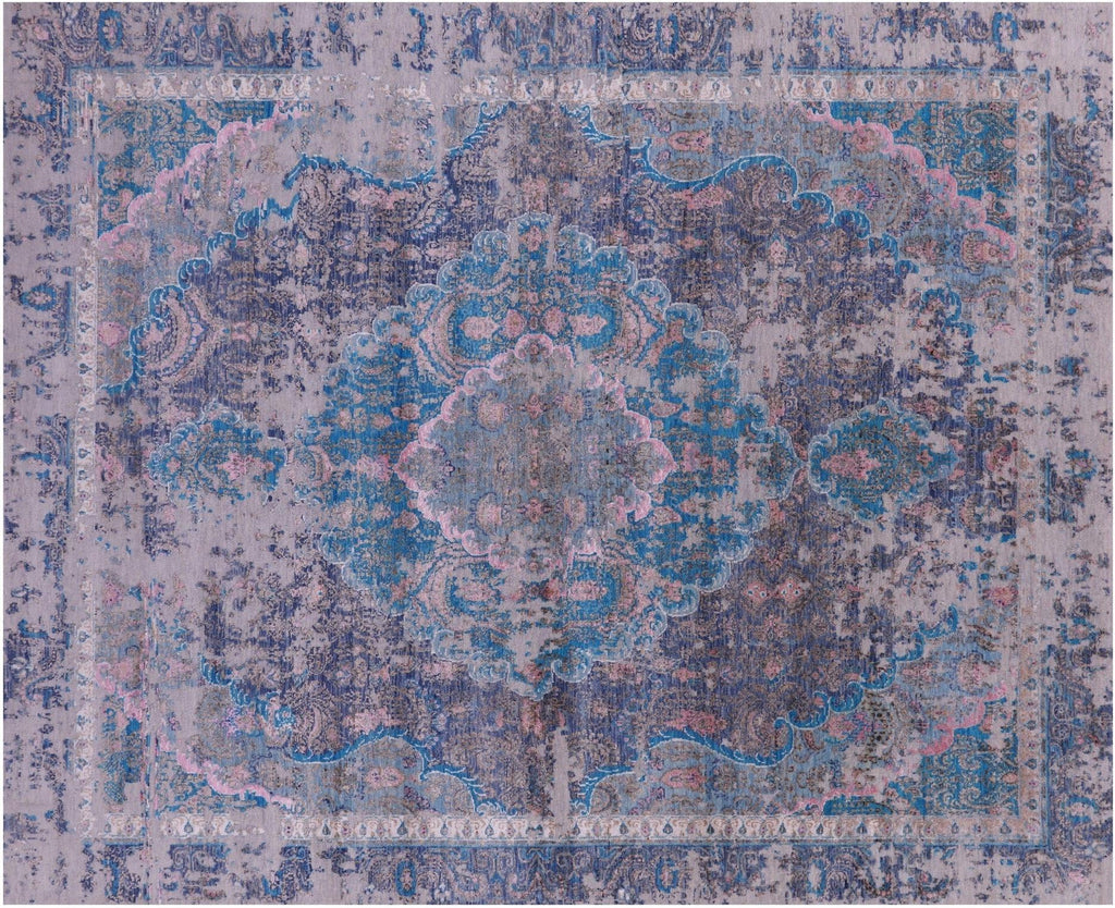 Persian Tabriz Wool & Silk Hand-Knotted Rug - Manhattan Rugs