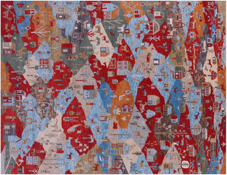 Tribal Persian Gabbeh Hand-Knotted Rug - Manhattan Rugs