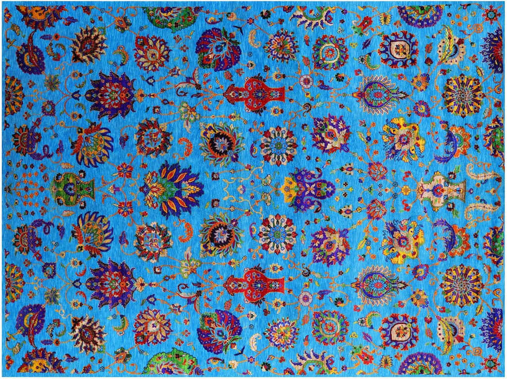 Wool & Silk Persian Tabriz Handmade Rug - Manhattan Rugs