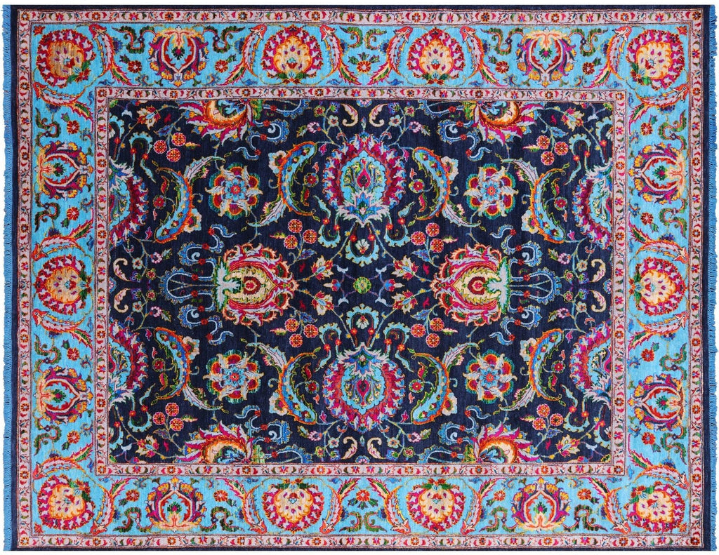 Persian Tabriz Hand-Knotted Wool & Silk Rug - Manhattan Rugs