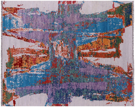 Abstract Modern Hand Knotted Rug - Manhattan Rugs