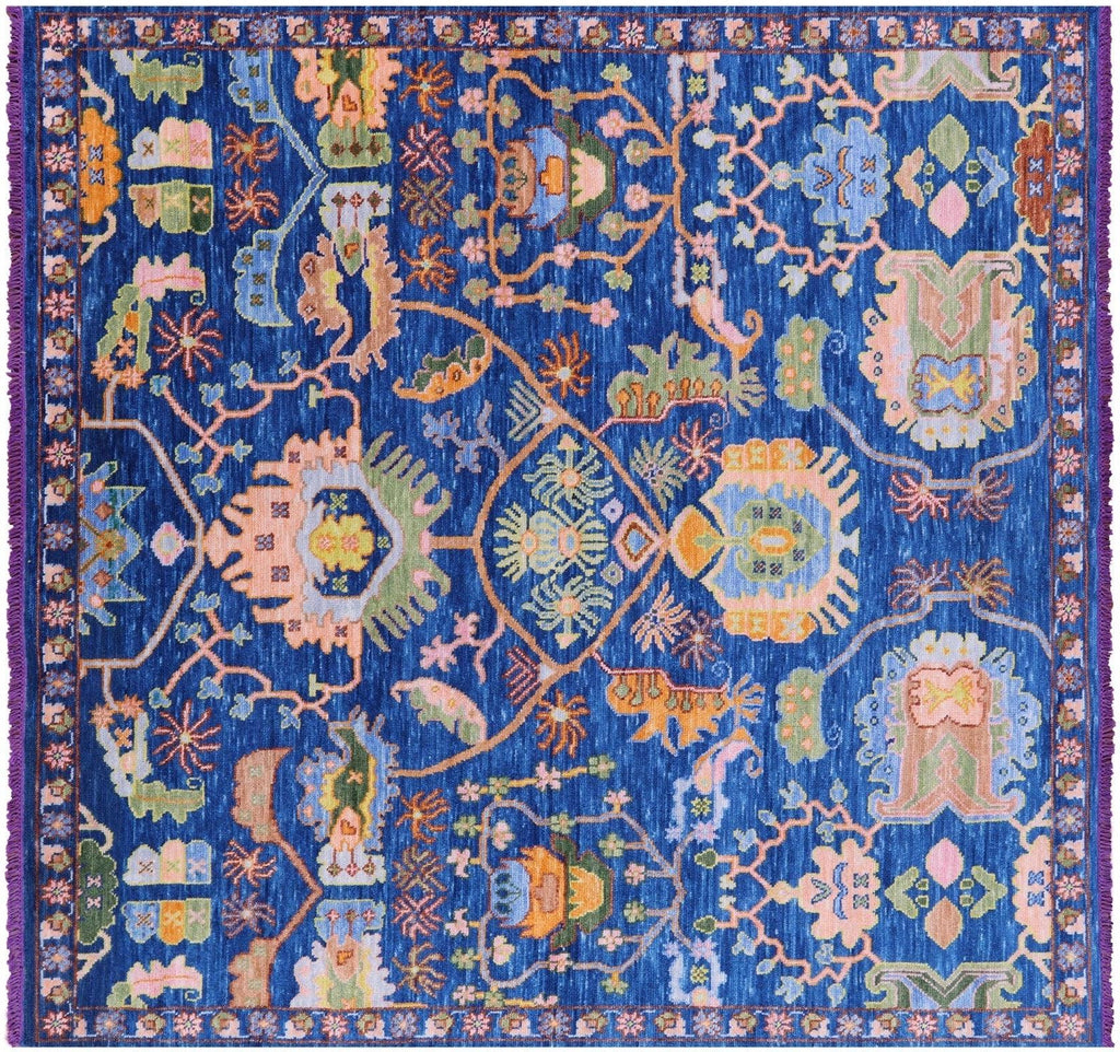 Square Handmade Heriz Serapi Wool Rug - Manhattan Rugs