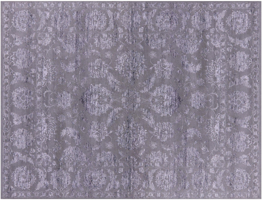 Persian Tabriz Wool & Silk Hand Knotted Rug - Manhattan Rugs