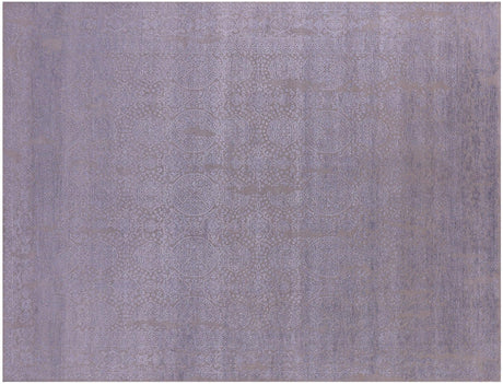Wool & Silk Modern Hand Knotted Rug - Manhattan Rugs