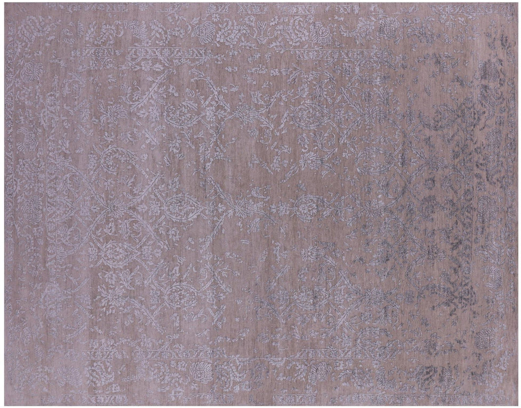 Persian Tabriz Hand Knotted Wool & Silk Rug - Manhattan Rugs