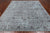 Grey Persian Tabriz Wool & Silk Hand Knotted Rug 8' 0" X 9' 11" - Q21625