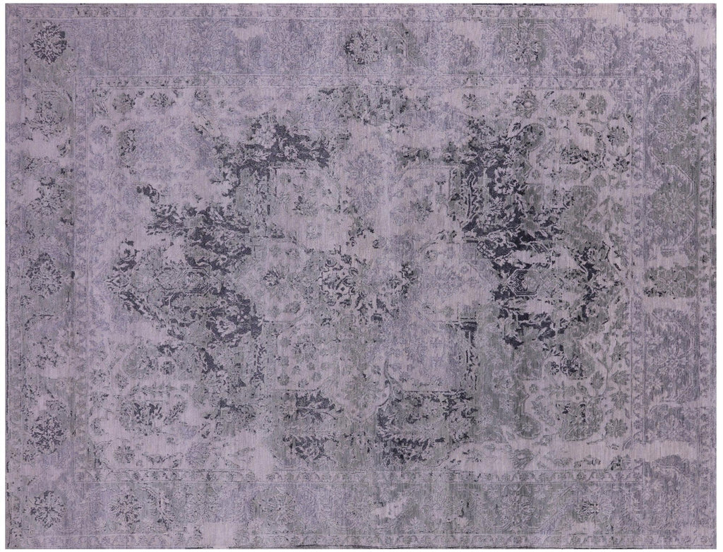 Persian Heriz Serapi Hand Knotted Wool & Silk Rug - Manhattan Rugs