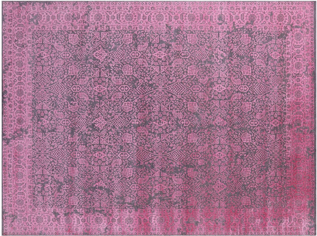 Wool & Silk Persian Tabriz Hand Knotted Rug - Manhattan Rugs