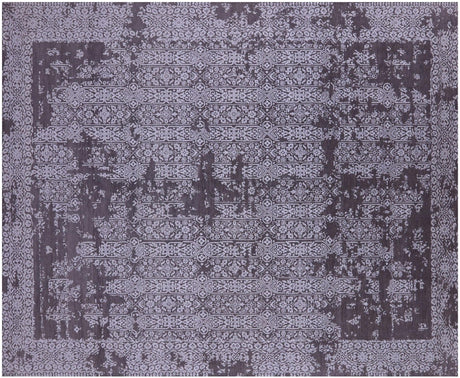 Modern Wool & Silk Hand-Knotted Rug - Manhattan Rugs