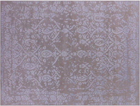 Modern Hand Knotted Wool & Silk Rug - Manhattan Rugs
