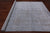 Grey 7' 11" X 9' 9" Wool & Silk Modern Hand Knotted Rug - Q21649