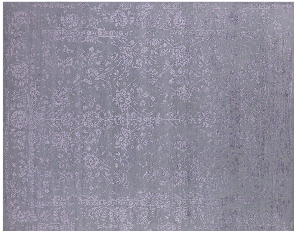 Persian Tabriz Wool & Silk Hand Knotted Rug - Manhattan Rugs