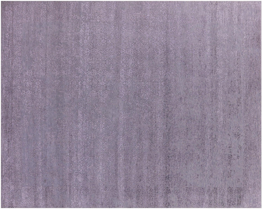 Modern Hand Knotted Wool & Silk Rug - Manhattan Rugs