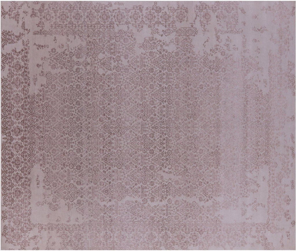 Wool & Silk Modern Handmade Rug - Manhattan Rugs