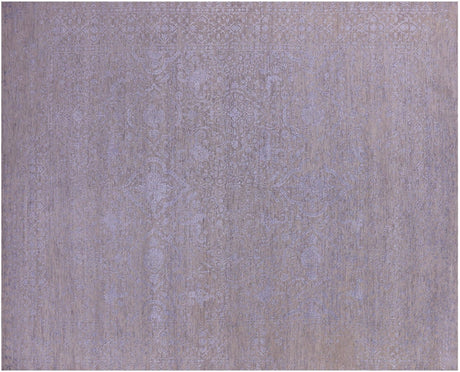 Hand-Knotted Persian Tabriz Wool & Silk Ru - Manhattan Rugs