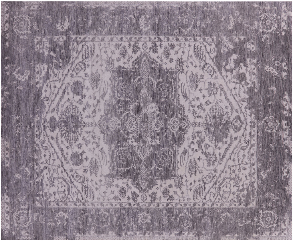 Ivory Heriz Serapi Hand-Knotted Wool Rug 7' 11" X 9' 7" - Q21661