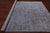 Grey 7' 11" X 9' 10" Persian Tabriz Wool & Silk Handmade Rug - Q21662
