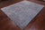 Grey 7' 11" X 9' 10" Persian Tabriz Wool & Silk Handmade Rug - Q21662