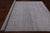Grey 7' 10" X 9' 11" Modern Handmade Wool & Silk Rug - Q21666