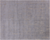 Grey 7' 10" X 9' 11" Modern Handmade Wool & Silk Rug - Q21666