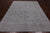 Grey 7' 10" X 9' 11" Modern Handmade Wool & Silk Rug - Q21666