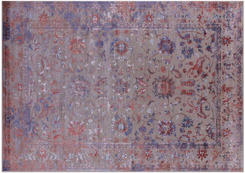 Persian Tabriz Wool & Silk Hand-Knotted Rug - Manhattan Rugs