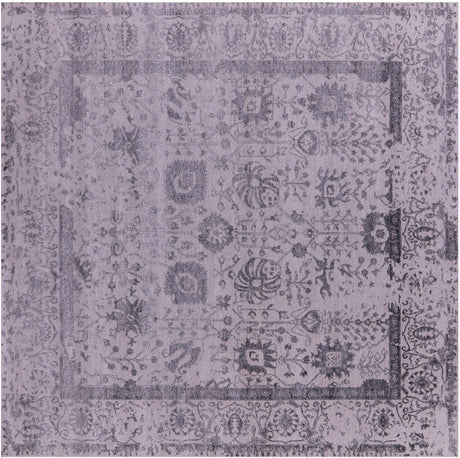 Square Wool & Silk Persian Tabriz Handmade Rug - Manhattan Rugs