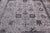 Grey 8' Square Wool & Silk Persian Tabriz Handmade Rug - Q21674
