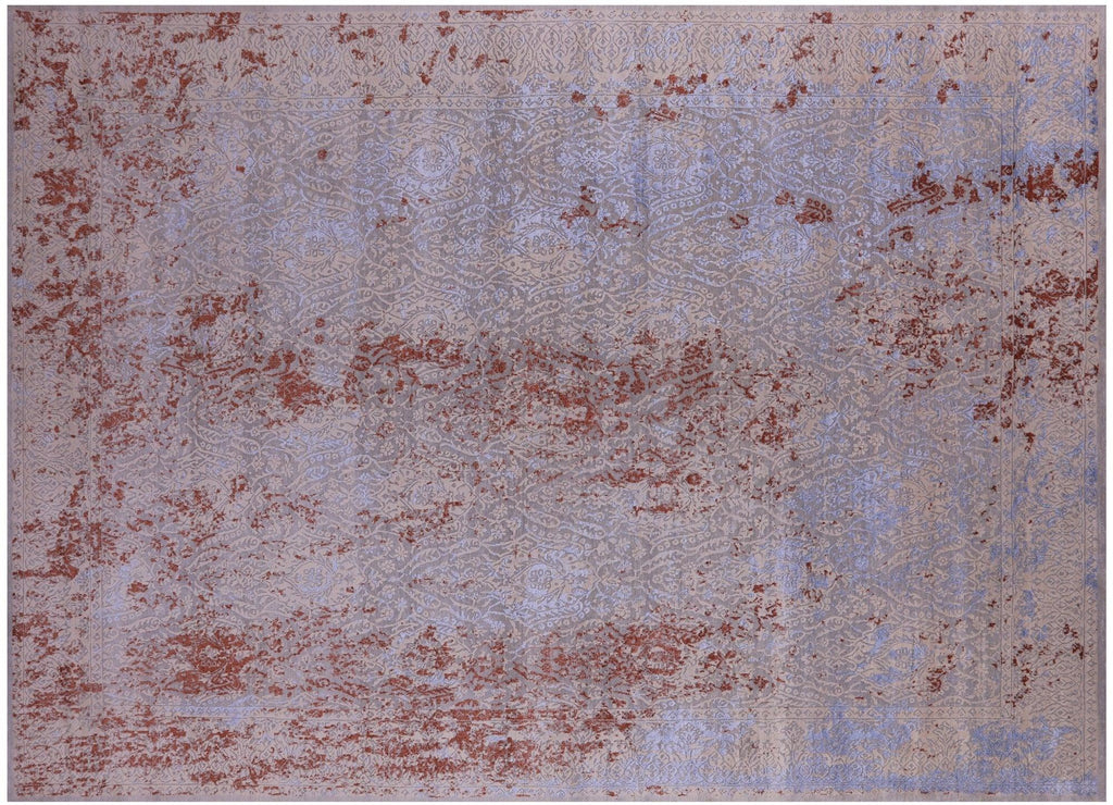 Modern Wool & Silk Hand Knotted Rug - Manhattan Rugs