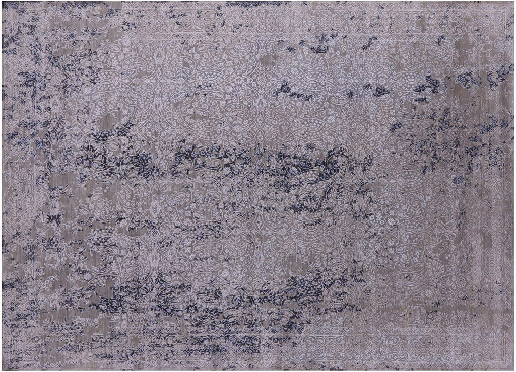 Wool & Silk Hand Knotted Modern Rug - Manhattan Rugs