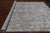 Grey Wool & Silk Persian Tabriz Handmade Rug 8' 10" X 12' 1" - Q21686