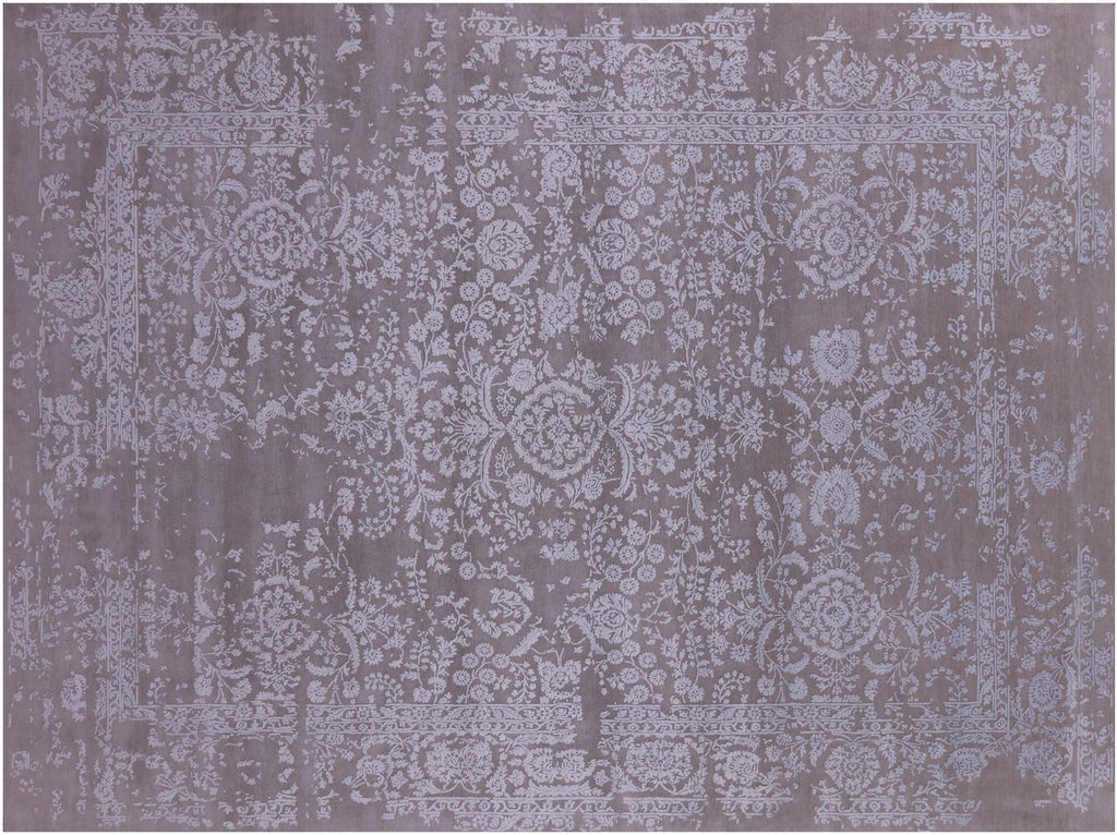 Persian Tabriz Hand Knotted Wool & Silk Rug - Manhattan Rugs